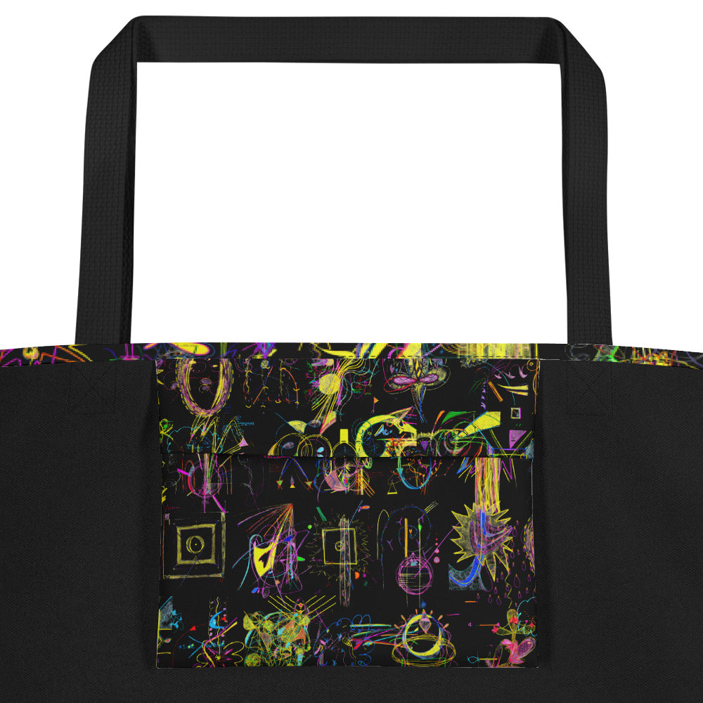 YOUR BLESSINGS ARE PROTECTED, tote bag with pocket